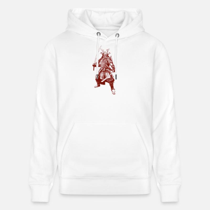 Samurai - Sweat à capuche bio CRUISER Stanley/Stella Unisexe - blanc