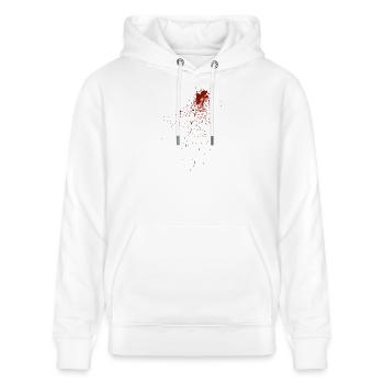 Blood - Stanley/Stella CRUISER Unisex Organic Hoodie - white - Front - Alina (178cm) & Michal (187cm)