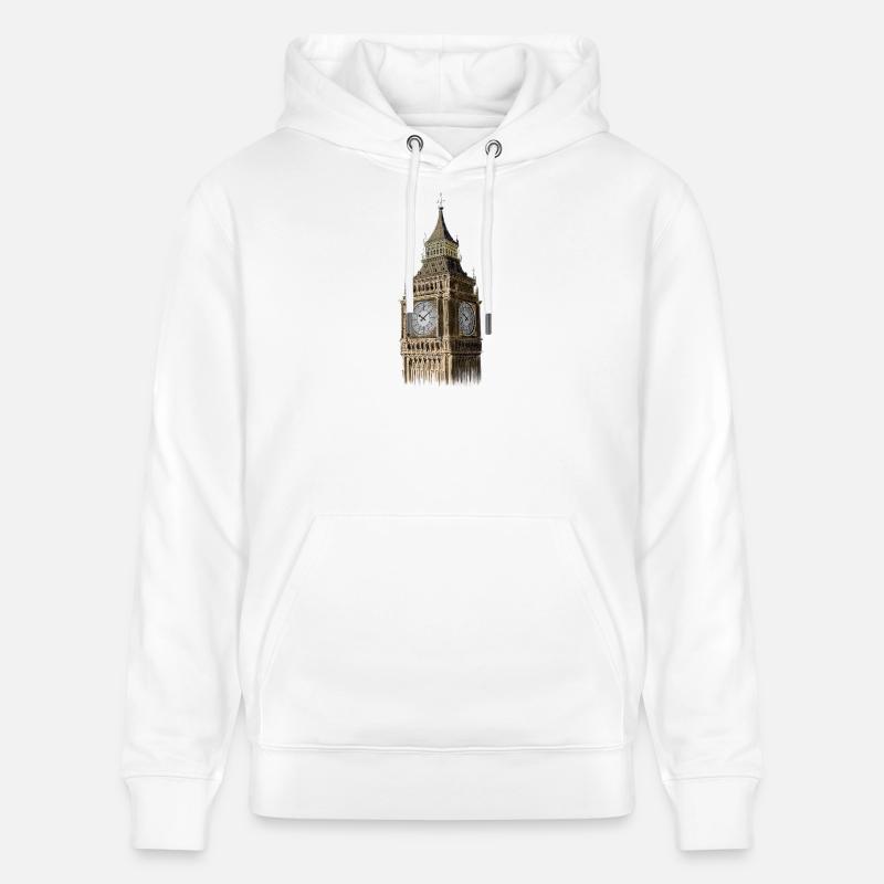 Big Ben - Sweat à capuche bio CRUISER Stanley/Stella Unisexe - blanc
