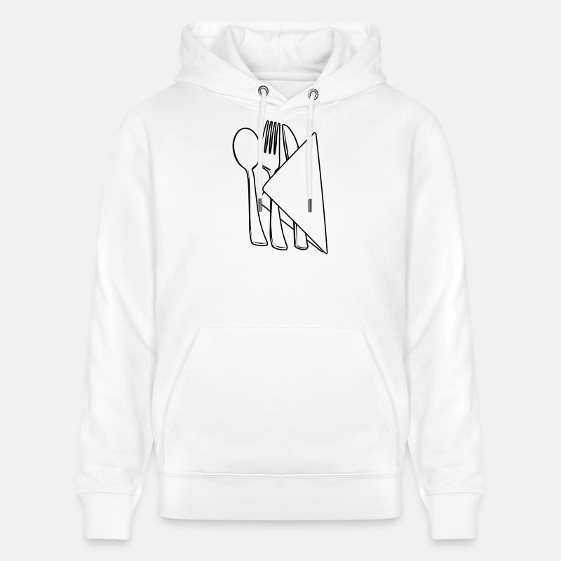 Couverts dans la serviette - Sweat à capuche bio CRUISER Stanley/Stella Unisexe - blanc