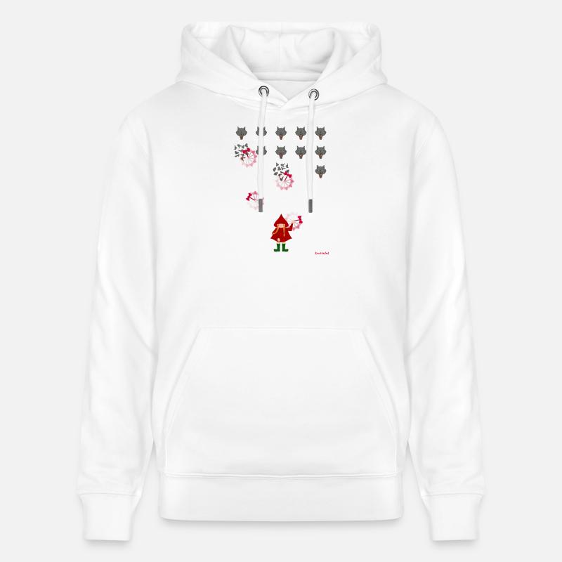 Le Petit Chaperon Rouge joue - Sweat à capuche bio CRUISER Stanley/Stella Unisexe - blanc