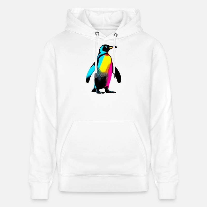 Pingouin - Sweat à capuche bio CRUISER Stanley/Stella Unisexe - blanc
