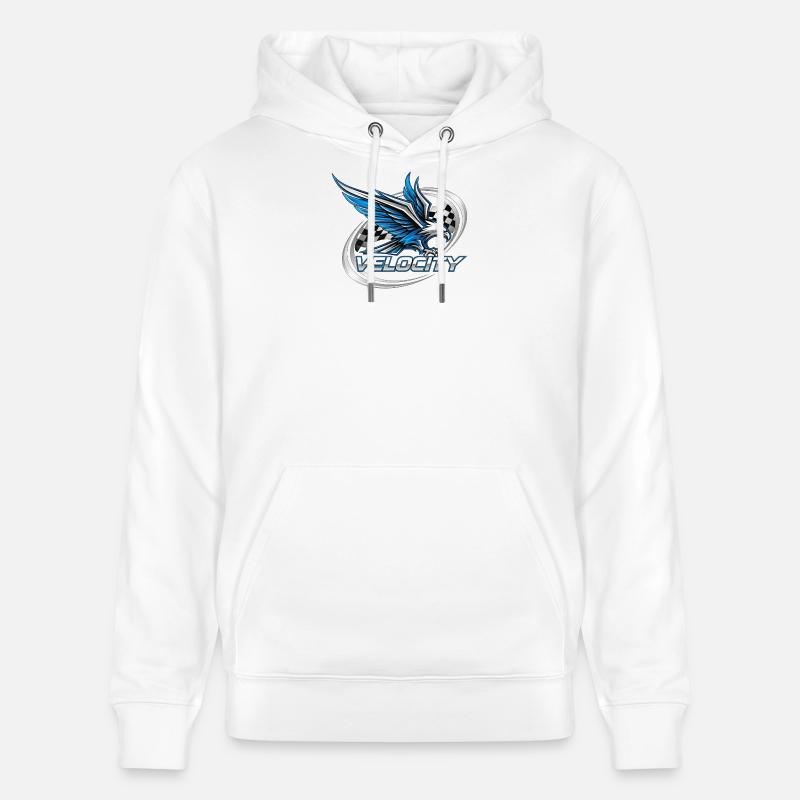 Conception Speed Eagle Racing - Sweat à capuche bio CRUISER Stanley/Stella Unisexe - blanc