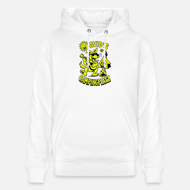 Le camping de David - Sweat à capuche bio CRUISER Stanley/Stella Unisexe - blanc