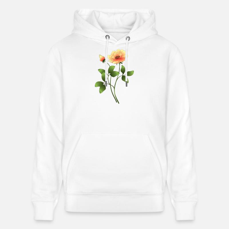 Fleur - Sweat à capuche bio CRUISER Stanley/Stella Unisexe - blanc