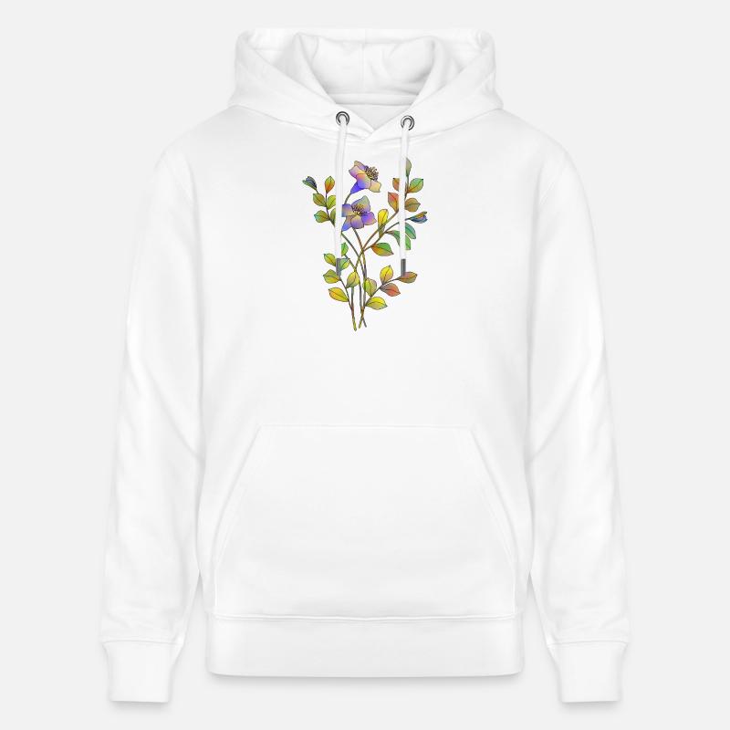 Fleur - Sweat à capuche bio CRUISER Stanley/Stella Unisexe - blanc