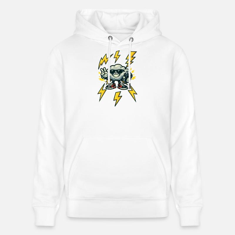 Dondercloud Rockster - Sweat à capuche bio CRUISER Stanley/Stella Unisexe - blanc