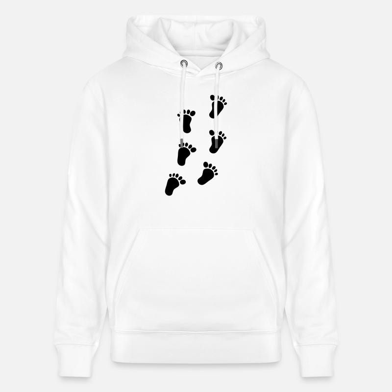 pieds de bébé - Sweat à capuche bio CRUISER Stanley/Stella Unisexe - blanc