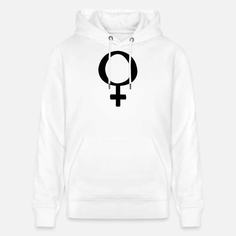 Femmes symbole - Sweat à capuche bio CRUISER Stanley/Stella Unisexe - blanc