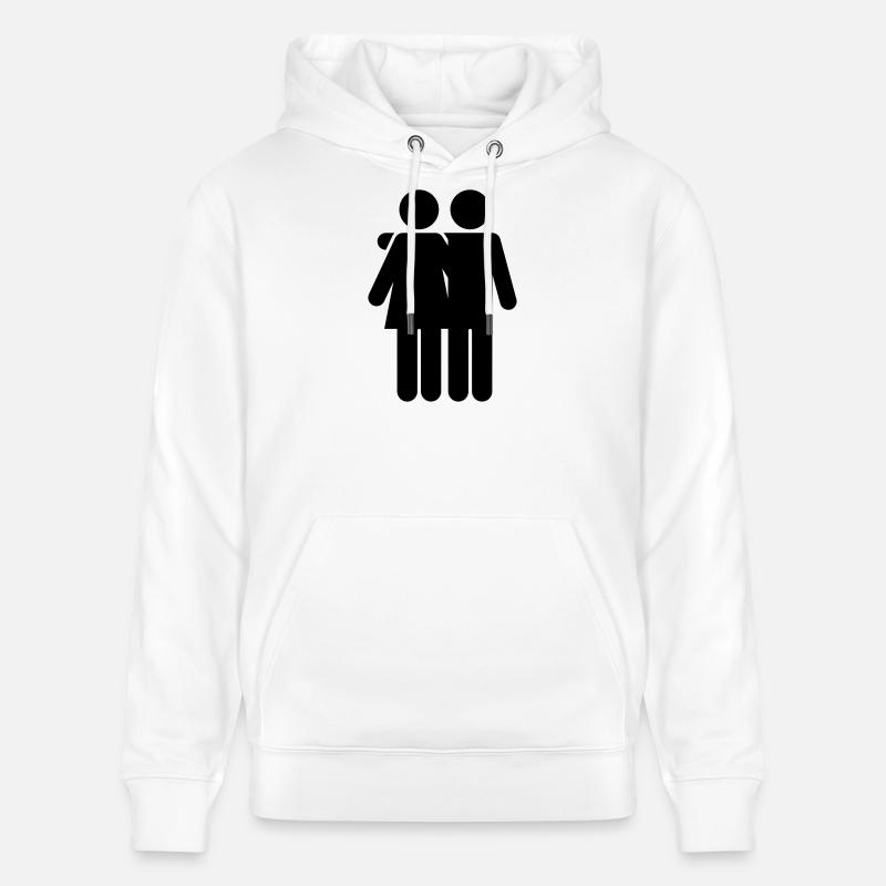 Paire - Sweat à capuche bio CRUISER Stanley/Stella Unisexe - blanc