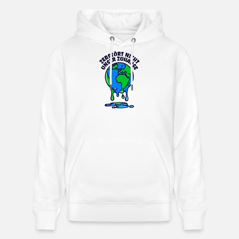 Umwelt Mutter Erde Umweltschutz Statement - Stanley/Stella Unisex Bio-Hoodie CRUISER  - Weiß