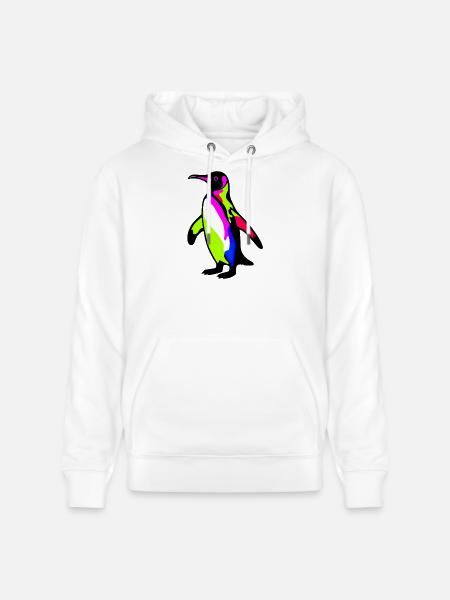 Penguin - Stanley/Stella CRUISER Unisex Organic Hoodie - white