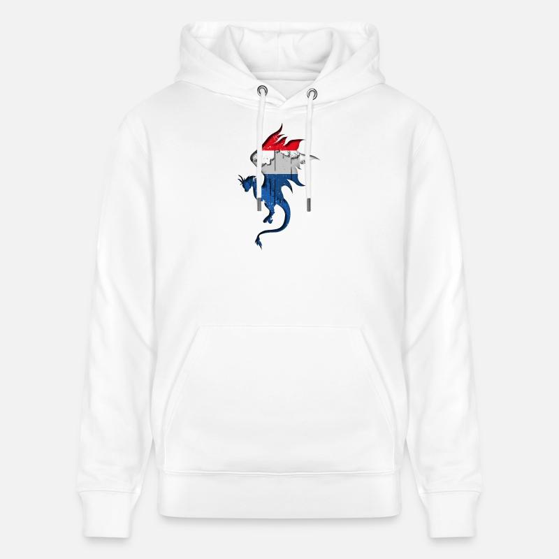 Drapeau des Pays-Bas - Pays-Bas - Silhouette de - Sweat à capuche bio CRUISER Stanley/Stella Unisexe - blanc