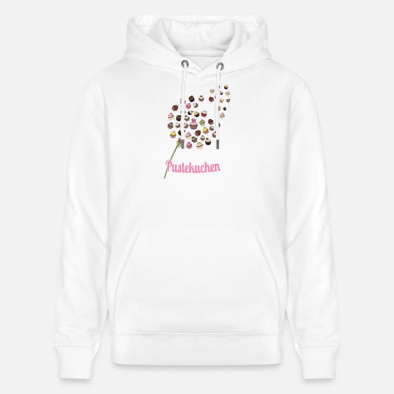 Gâteau feuilleté – Motif de cupcakes drôle - Sweat à capuche bio CRUISER Stanley/Stella Unisexe - blanc