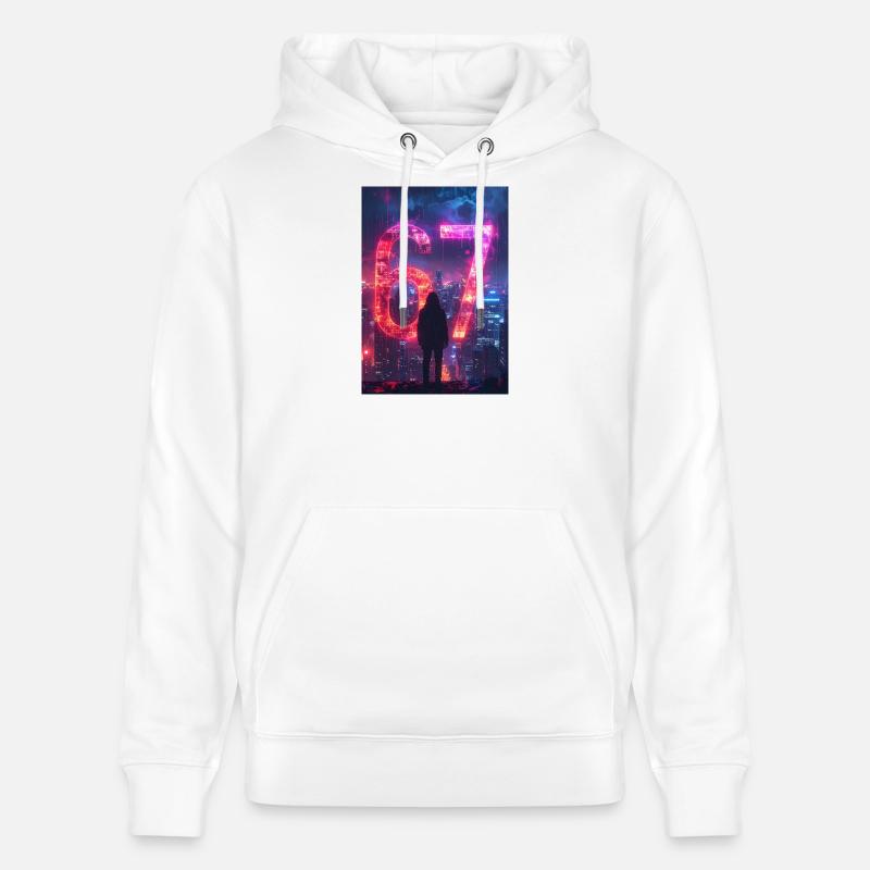 6 7 Conception - Sweat à capuche bio CRUISER Stanley/Stella Unisexe - blanc