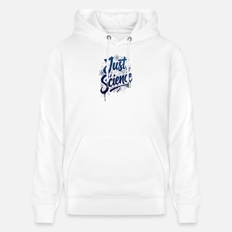 Juste Science Blue Splash - Sweat à capuche bio CRUISER Stanley/Stella Unisexe - blanc
