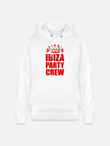 Ibiza Party Crew Trip - Stanley/Stella CRUISER Unisex Organic Hoodie - white
