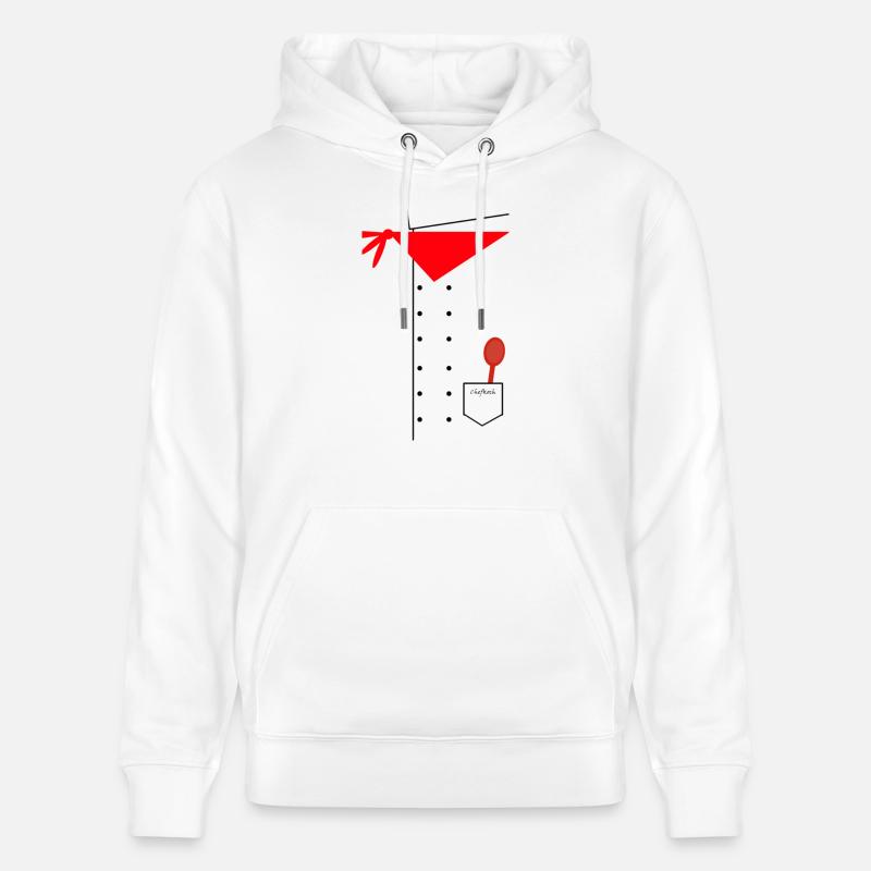 Cuisinier - Sweat à capuche bio CRUISER Stanley/Stella Unisexe - blanc