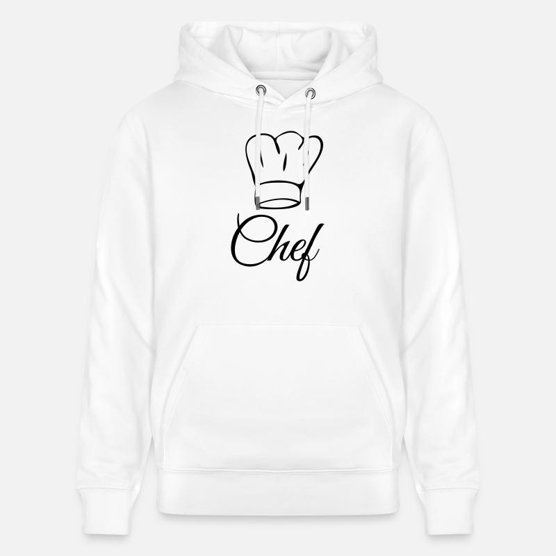 Küchenchef Koch Chef - Sweat à capuche bio CRUISER Stanley/Stella Unisexe - blanc