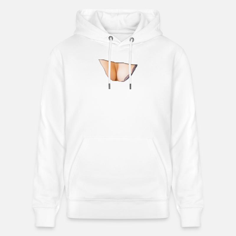 Brust Brüste se341 - Stanley/Stella Unisex Bio-Hoodie CRUISER  - Weiß