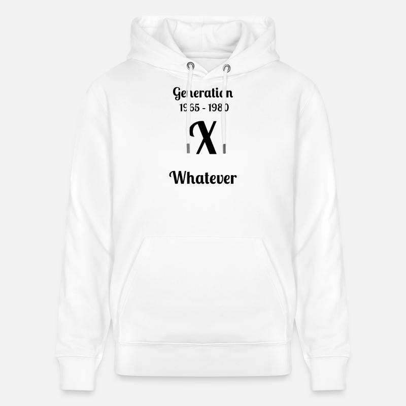 GEN X, peu importe, - Sweat à capuche bio CRUISER Stanley/Stella Unisexe - blanc