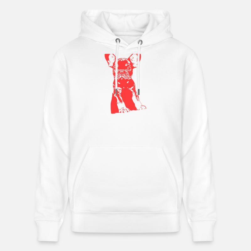 Bouledogue - Sweat à capuche bio CRUISER Stanley/Stella Unisexe - blanc