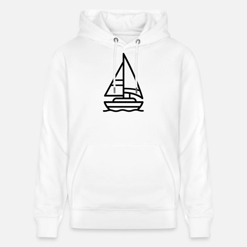 voilier - Sweat à capuche bio CRUISER Stanley/Stella Unisexe - blanc