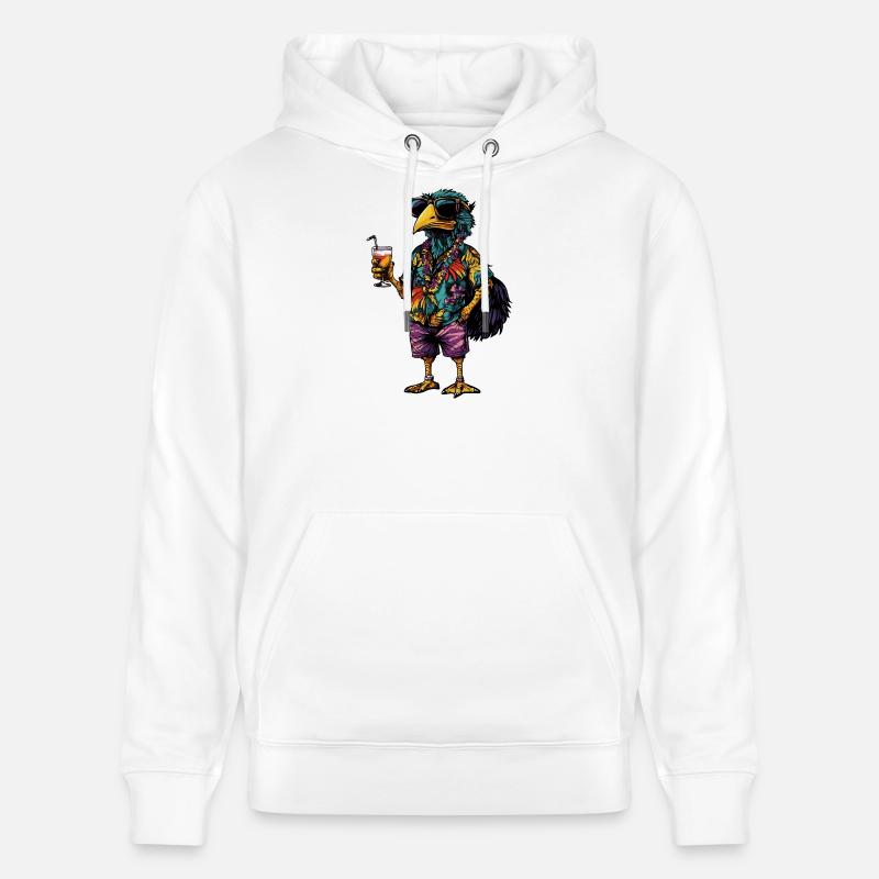 Strauß Comic Sommer - Stanley/Stella Unisex Bio-Hoodie CRUISER  - Weiß