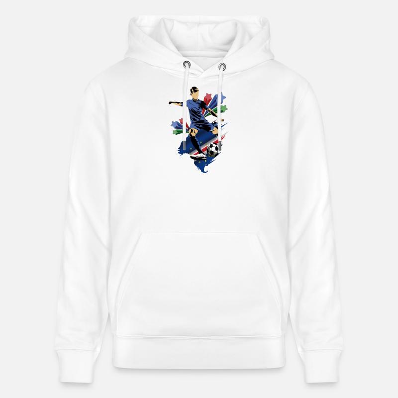 Cap-Vert - Cap-Vert - Drapeau - Sweat à capuche bio CRUISER Stanley/Stella Unisexe - blanc