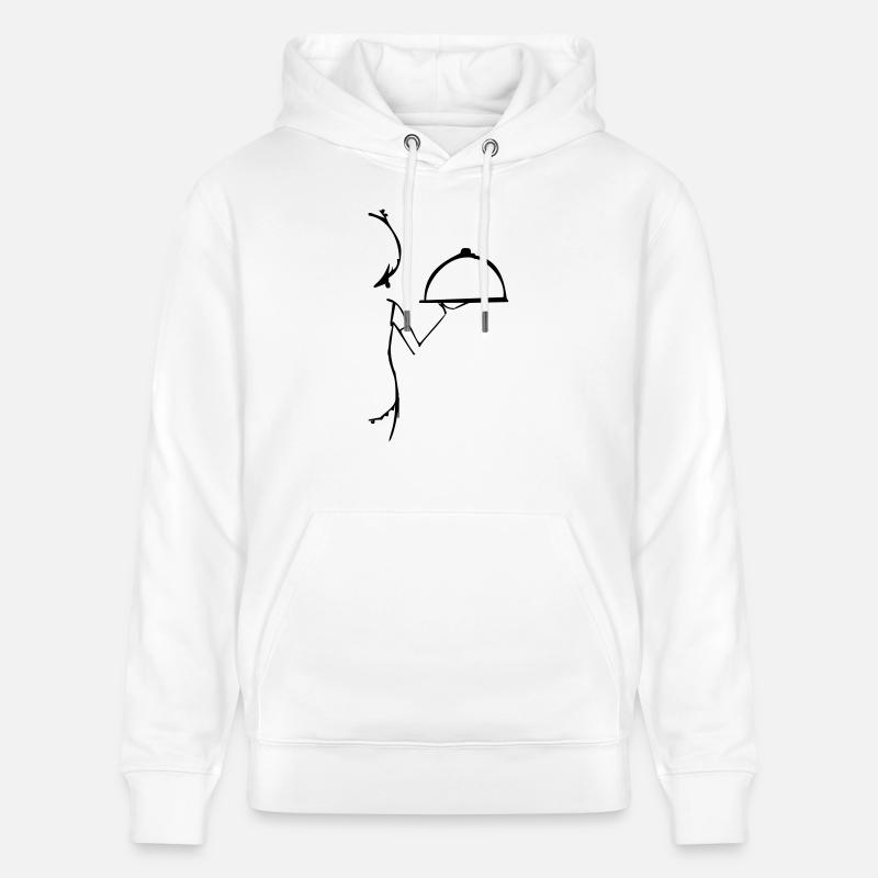 Restaurant, Crew, serveuse - Sweat à capuche bio CRUISER Stanley/Stella Unisexe - blanc