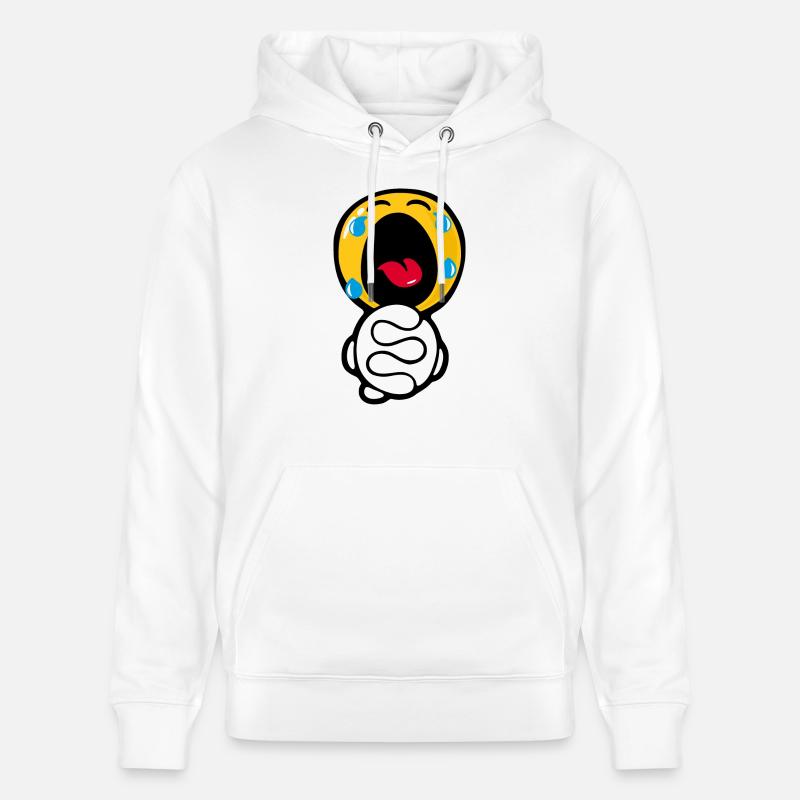 Smiley Desperate - Sweat à capuche bio CRUISER Stanley/Stella Unisexe - blanc