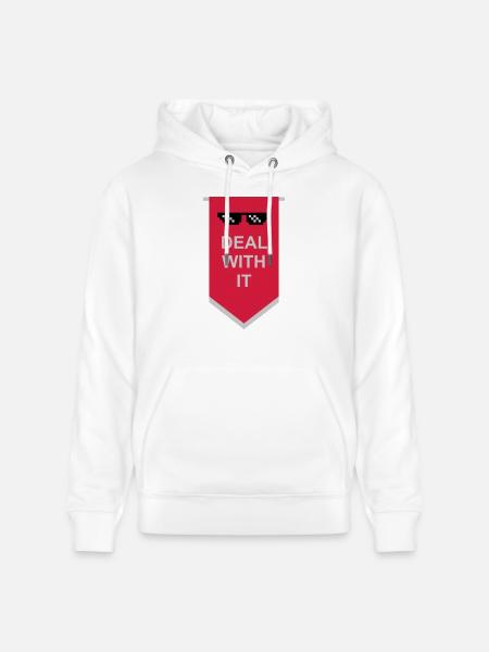 Flag Traitez-le - Sweat à capuche bio CRUISER Stanley/Stella Unisexe - blanc