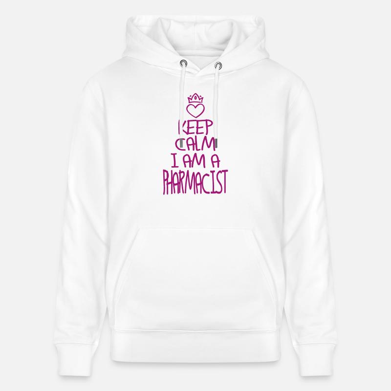 Keep Calm Apotheker cool - Stanley/Stella Unisex Bio-Hoodie CRUISER  - Weiß