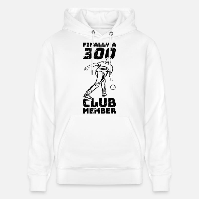 Bowling 300 points - Sweat à capuche bio CRUISER Stanley/Stella Unisexe - blanc