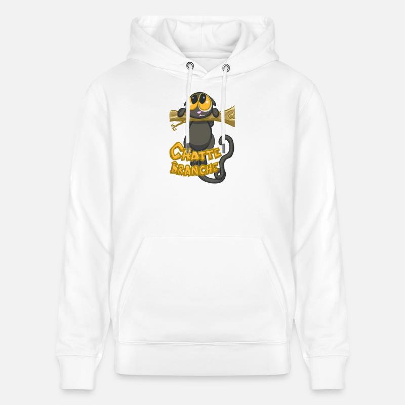 chatte branche ? - Sweat à capuche bio CRUISER Stanley/Stella Unisexe - blanc