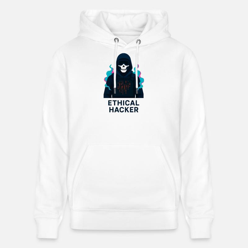 Hacker Ethique - Cybersécurité - Sweat à capuche bio CRUISER Stanley/Stella Unisexe - blanc