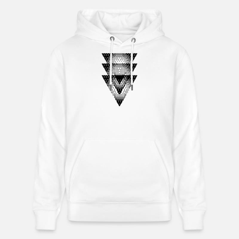 Conception des triangles - Sweat à capuche bio CRUISER Stanley/Stella Unisexe - blanc