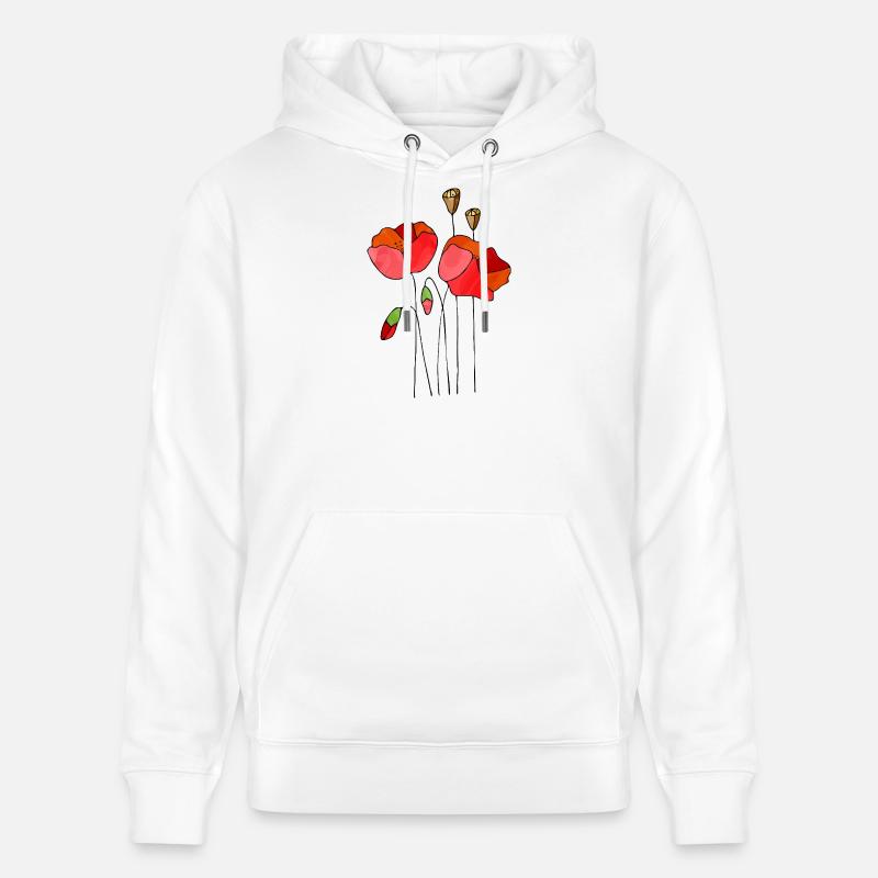 Fleur - Sweat à capuche bio CRUISER Stanley/Stella Unisexe - blanc