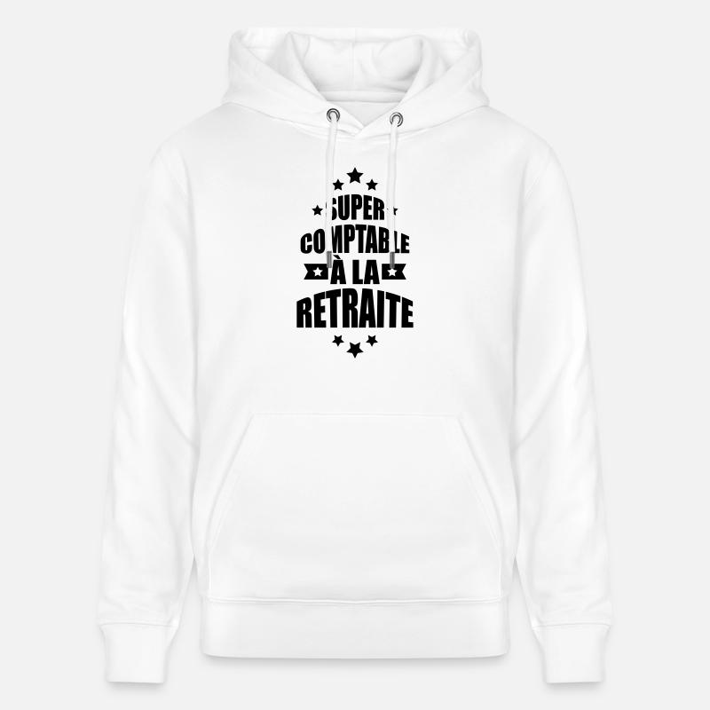 super comptable à la retraite - Sweat à capuche bio CRUISER Stanley/Stella Unisexe - blanc