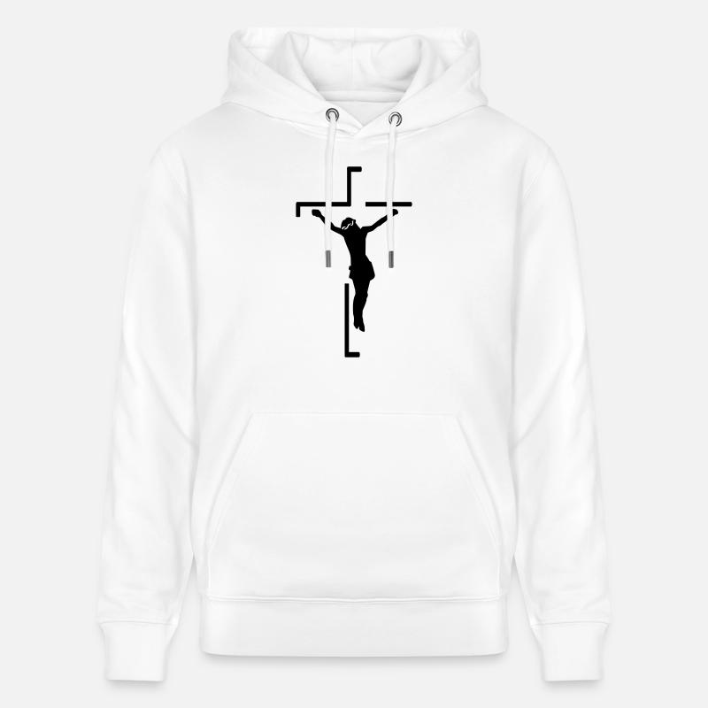 Jesus - Stanley/Stella Unisex Bio-Hoodie CRUISER  - Weiß