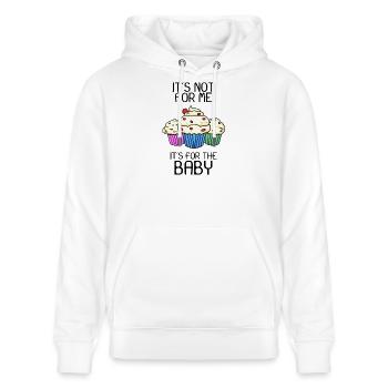 Zwangere zwangerschap - Stanley/Stella Uniseks bio-hoodie CRUISER  - wit - Voor - Alina (178cm) & Michal (187cm)