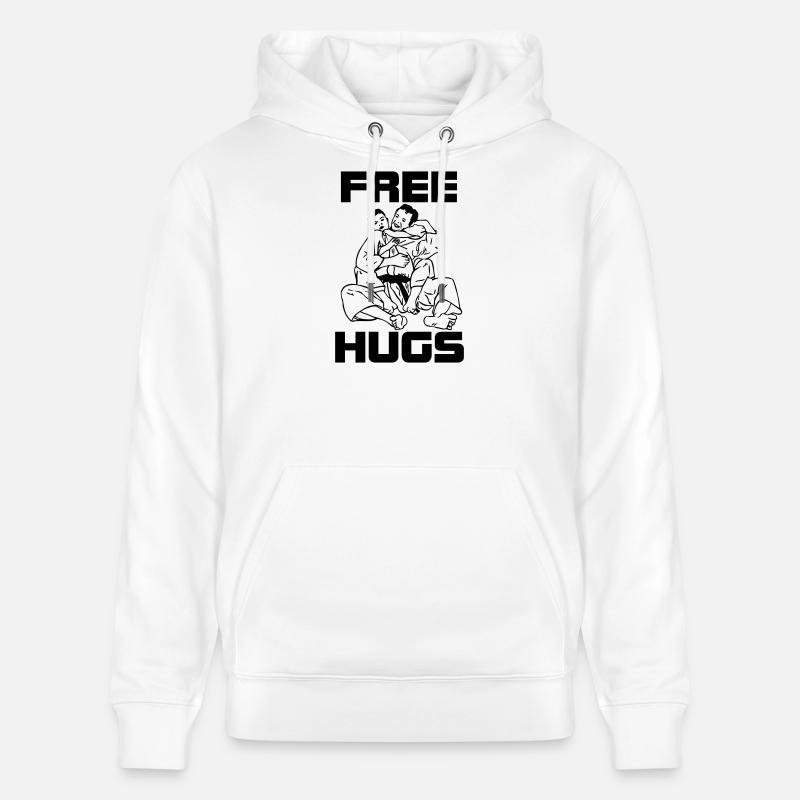 Câlins gratuits - Sweat à capuche bio CRUISER Stanley/Stella Unisexe - blanc