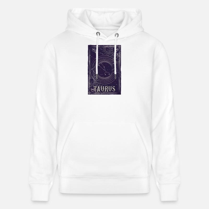 Taurus Sternbild Orbit Design - Stanley/Stella Unisex Bio-Hoodie CRUISER  - Weiß