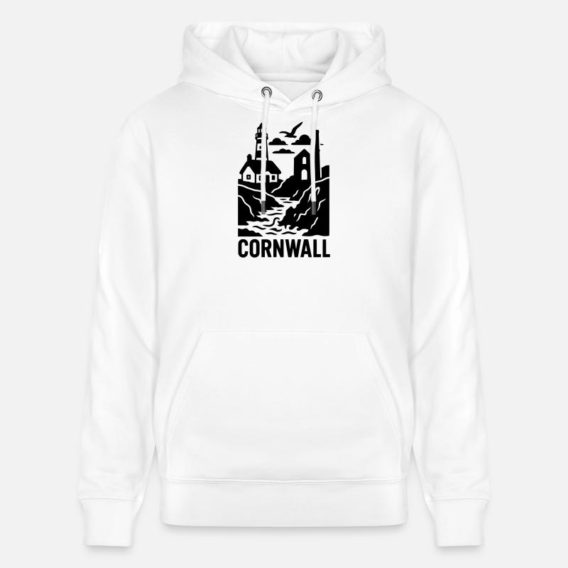 Silhouette de Cornouailles - Sweat à capuche bio CRUISER Stanley/Stella Unisexe - blanc