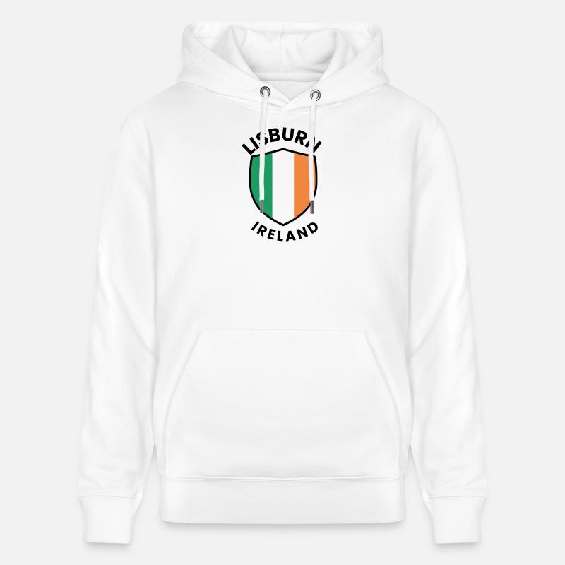 Drapeau d’Irlande de Lisburn - Sweat à capuche bio CRUISER Stanley/Stella Unisexe - blanc