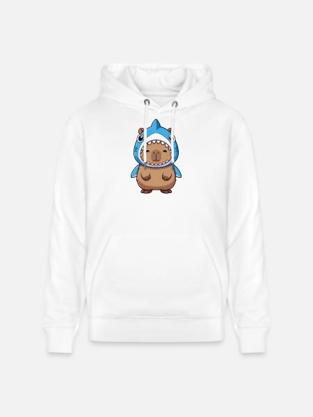 Sød Capybara Hamster Marsvin Kostume Samba - Stanley/Stella CRUISER økologisk unisex-hoodie - hvid