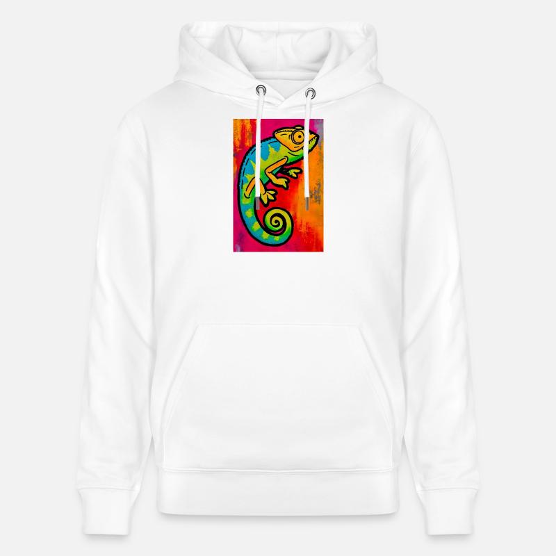 caméléon - Sweat à capuche bio CRUISER Stanley/Stella Unisexe - blanc