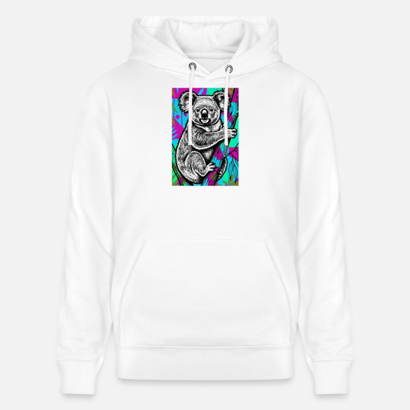 Koala - Sweat à capuche bio CRUISER Stanley/Stella Unisexe - blanc