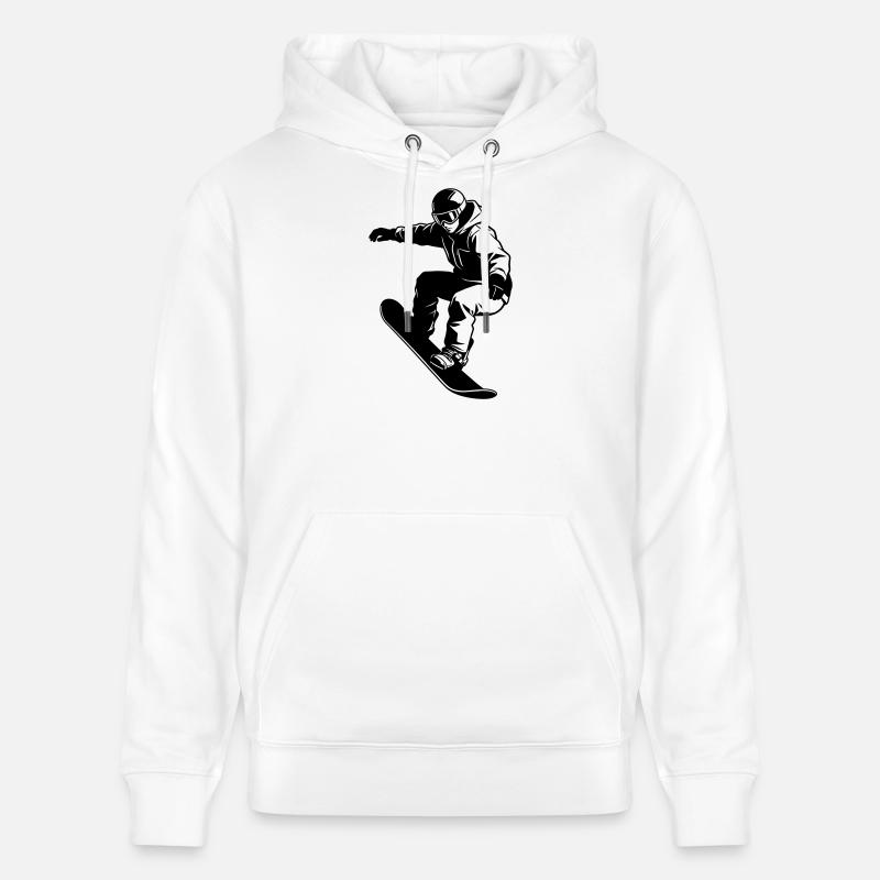 Snowboardeur - Sweat à capuche bio CRUISER Stanley/Stella Unisexe - blanc