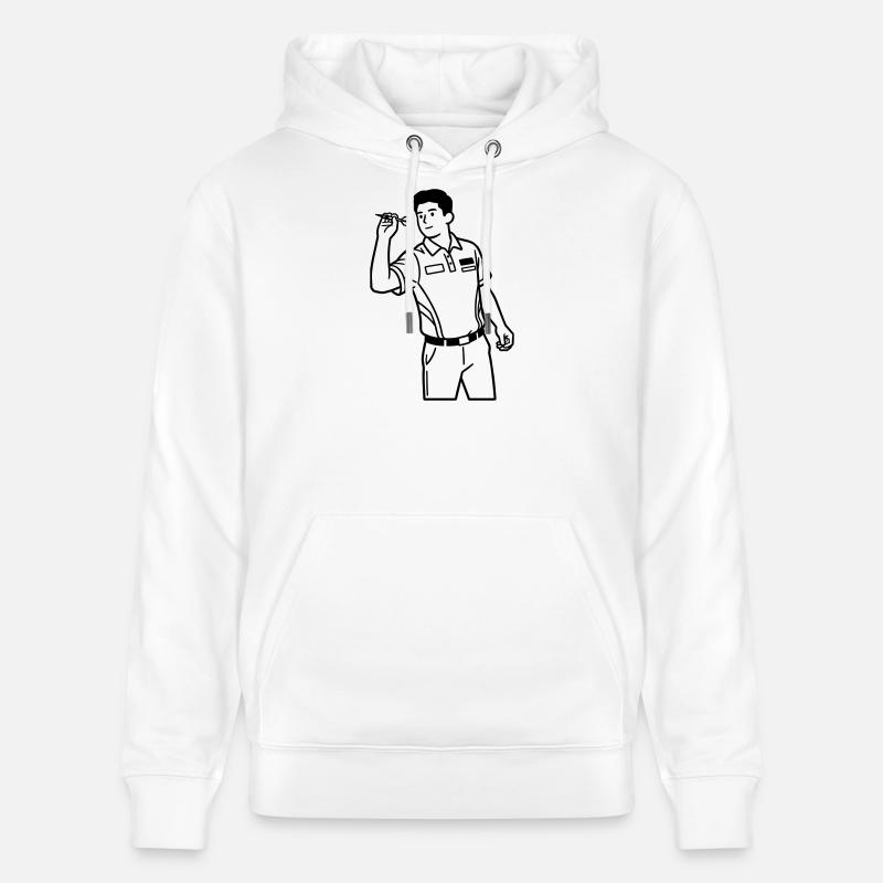 Darts - Stanley/Stella Unisex Bio-Hoodie CRUISER  - Weiß